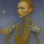 Placeholder: Portrait de femme robot par van gogh