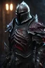 Placeholder: Death Knight. Helmet made of bleeding flesh. full body shot. Cinematic lighting, Volumetric lighting, Epic composition, Photorealism, Very high detail, Character design, Unreal Engine, Octane render, HDR, Subsurface scattering, fantasy art,