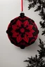 Placeholder: red and black lace ornament, 8K