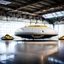 Placeholder: hangar containing hovercraft