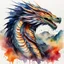 Placeholder: Watercolor Native onfronting the ancien dragon