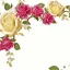 Placeholder: Yellow roses as gold metallic glossy shiny roses