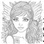 Placeholder: FAIRY, adult, face view, cute, smile, beautiful, full view, realistic, coloring page, only draw lines, coloring book, clean line art, wildlife-inspired, kid style, –no sketch, color, –ar 3:4, white background, minimalistic black lines, 8k, minimal black color, low level black colors, coloring page, use pure black and white colors, avoid thick black colors, thin black line art, avoid colors, perfect shape, perfect clear lines, clear edges,