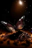 Placeholder: Luminous brown butterfly and manure full of stars