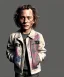 Placeholder: Heath ledger toddler, full body, sneaker, leather jacket, floral shirt, soft skin, dramatic lighting, hyper realistic