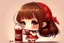 Placeholder: cute chibi girl DRINKING COLA