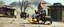 Placeholder: gnome hit man with rocket boots in suit on a mech sled in style of fallout 4