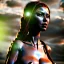 Placeholder: Viking, 8K, HD, portrait of woman in chains, naked