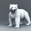 Placeholder: Un ours blanc, réaliste, en chevalier, anthropomorphique, sombre, très détaillé, représentation 3d, un maximum de détail