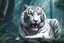 Placeholder: half beast human in 8k realistic anime drawing style, white tiger them, gym costum, apocalypse, intricate details, highly detailed, high details, detailed portrait, masterpiece,ultra detailed, ultra quality