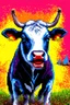 Placeholder: pop art pixels 10000 images war cow