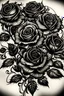 Placeholder: Ghotic hans black roses, tattoo sketch