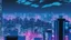 Placeholder: Clear Focus, High resolution, Cyberpunk skyline, comic style
