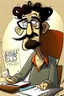 Placeholder: Michel Casey Moroccan screenwriter cartoon 2d