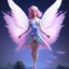 Placeholder: fairy, beautiful, soft, pink an blue, wings in back