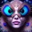 Placeholder: peacock face,surreal, Unreal Engine 5, lens macro,sharp focus, realistic, hyper detailed, studio lighting, neon light