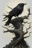 Placeholder: The symbol for Kharzak is a black raven perched on a gnarled branch of a dead tree