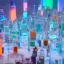 Placeholder: group of scientists is in the laboratory. invent new colors. smoke rises from multi-colored glassware. they are wearing overalls. color swatches in the background. hyperdetailed, orange and teal, warm colors, detailed painting, photorelistic, oil on canvas, light dust, futuristic. volumetric lighting