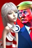 Placeholder: Donald Trump with an anime girl