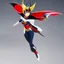 Placeholder: female Grendizer, flying