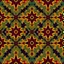 Placeholder: Ethnic Cultural Pakistani Sindhi Ajrak Pattern. Using Colors Golden, Navy-Blue, Sky-Blue, Maroon And Black.