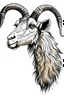 Placeholder: a goat 2d with horn