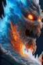 Placeholder: Lava iced fused creature ,insanely detailed,16k resolution,