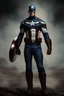 Placeholder: 3D Portrait of Alan Ritchson as Captain America, perfect body, perfect face, perfect eyes, dark hair, glamorous, gorgeous, delicate, romantic, realistic, romanticism, blue tones, Boris Vallejo - daylight Background - dark, wood panel wall in the background - fire, fog, mist, smoke