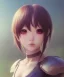 Placeholder: Anime girl cute neck head portrait, warrior costume, village, meditation, 8k quality