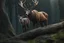 Placeholder: grendel venom in 8k realistic anime e drawing style, close picture, Deer them, intricate details, highly detailed, high details, detailed portrait, masterpiece,ultra detailed, ultra quality