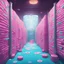 Placeholder: [art by Beeple] the longest toilet paper in the world, in Charlie's chocolate factory