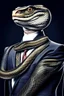 Placeholder: Snake dressed in a business suit