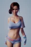 Placeholder:  isometric clean art of super japanese woman Camilla Luddington, busty hitomi tanaka, Lara croft clothes, soft lighting, soft pastel gradients, high definition, 3d icon clay render, blender 3d