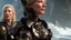 Placeholder: Portrait of Kate Blanchett as an elfin cyborg, in a fantasy landscape, HD 4K, photo-realistic accurate face and features, award winning photography, unreal engine, cinematic lighting