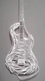 Placeholder: electric guitar, paper cut art work, kirigami