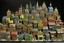 Placeholder: A gray town made out of toys painted by Paul Klee
