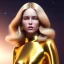 Placeholder: beautiful cosmic golden woman, long blond hair, nice smiling, magic glamour make up, delicate colors, beautiful glamour galactic golden dress, ultra sharp focus, 8k, unreal engine 5, extremely sharp detail, light effect, soft light atmosphere of a spaceship, smooth, full of details, face in front, complete vision of body