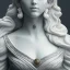 Placeholder: Greek white marble stature, full body, full of details, realistic, beautiful girl, hight definition, 8k, symmetric face, perfect eyes