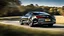 Placeholder: A sleek (((Bentley Camaro))), its iconic silhouette elegantly contorted, cutting through a (sunny, open field), desktop wallpaper, rear view