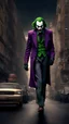 Placeholder: Joker, as he stands in the middle of the street, his face contorted into a menacing snarl, and the caliph of a dark street, hyper realistic, 8k, ultra hd, pixar style, disney stile, cinema 4d, --ar 3:2