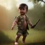 Placeholder: Rambo toddler, full body, dramatic lighting, hyper realistic