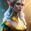 Placeholder: Closeup of a elf priestess in a magic glass laboratory, levitated lab equipment, 4k, Highly Detailed, Masterpiece, Pretty but evil Face, perfect eyes, Digital Illustration, Cinematic Lighting, Realistic, Sharp Focus, Centered, Beautifully Lit, Bioluminescent by Stanley Artgerm Lau