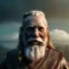 Placeholder: Viking theme, a younger woman sitting next to a 50-year-old man, portrait, 8K, close-up face, anatomically perfect face, Highly detailed stunning full frame portrait, misty and cloudy atmosphere