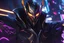 Placeholder: Jhin venom in 8k solo leveling shadow artstyle, jhin mask, wapen, close picture, neon lights, intricate details, highly detailed, high details, detailed portrait, masterpiece,ultra detailed, ultra quality