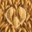 Placeholder: A professional logo of 5 wheat ears, with full details, full HD, voluminous, 3D, symmetrical, 4K, 8K