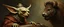 Placeholder: gremlin dog bison badger star ship captain in the style of Rembrandt