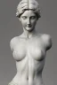 Placeholder: The image depicts a statue reminiscent of classical sculptures. The woman portrayed seems serene and carries an air of grace. The porcelain-like material gives her a delicate and refined appearance. The intricate garments suggest a level of sophistication, possibly from a bygone era or a representation of a deity or revered figure. The image's lighting and details might further emphasize certain features, such as the drape of the garments, the facial expressions, or the posture of the statue. T