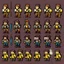 Placeholder: sprite sheet character, rimworld style