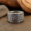 Placeholder: sapphire signet ring with braided gold, celtic ring, highly ornate, breathtaking, nordic ring, viking ring, engraved carved band, runes, men's jewellery