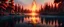 Placeholder: A hyper-realistic 4K scene of a serene forest lake at sunset. In the center of the lake, a pure elemental form of fire is gently hugging a pure elemental form of water. They are not human or creature-like — just abstract, living elemental shapes: fire is swirling, glowing flames with soft embers, and water is flowing, translucent waves with light reflections. Their embrace is tender, equal, and peaceful. The lake reflects their union. All around them, stylized "cooler fuel" trees with bluish bar